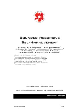 Bounded Recursive Self-Improvement