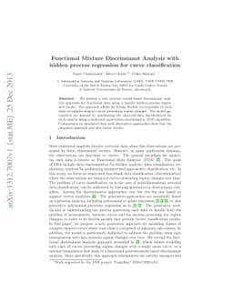 Functional Mixture Discriminant Analysis with hidden process regression
  for curve classification