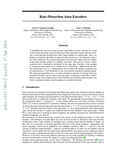 Rate-Distortion Auto-Encoders
