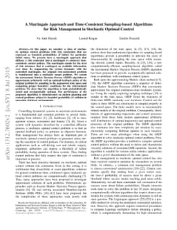 A Martingale Approach and Time-Consistent Sampling-based Algorithms for
  Risk Management in Stochastic Optimal Control