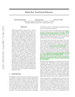 Black Box Variational Inference