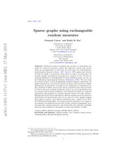 Sparse graphs using exchangeable random measures