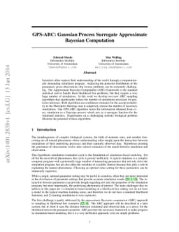 GPS-ABC: Gaussian Process Surrogate Approximate Bayesian Computation