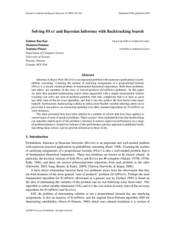 Solving #SAT and Bayesian Inference with Backtracking Search