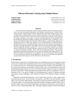 Efficient Informative Sensing using Multiple Robots