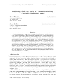 Compiling Uncertainty Away in Conformant Planning Problems with Bounded
  Width