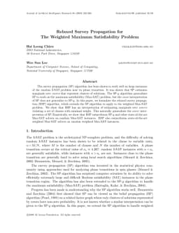 Relaxed Survey Propagation for The Weighted Maximum Satisfiability
  Problem