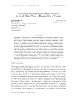 Automated Search for Impossibility Theorems in Social Choice Theory:
  Ranking Sets of Objects