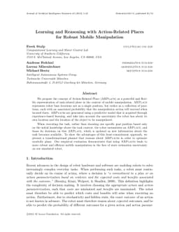 Learning and Reasoning with Action-Related Places for Robust Mobile
  Manipulation