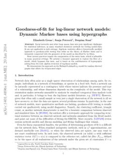 Goodness-of-fit for log-linear network models: Dynamic Markov bases
  using hypergraphs