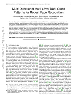 Multi-Directional Multi-Level Dual-Cross Patterns for Robust Face
  Recognition