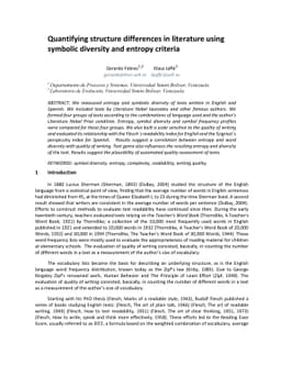 Quantifying literature quality using complexity criteria