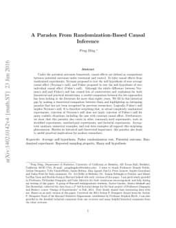 A paradox from randomization-based causal inference