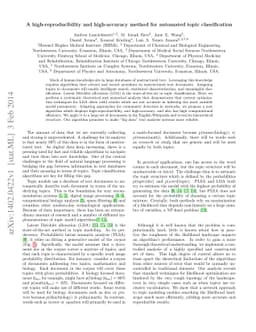 A high-reproducibility and high-accuracy method for automated topic
  classification