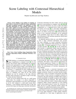 Scene Labeling with Contextual Hierarchical Models