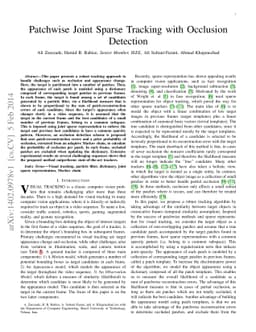 Patchwise Joint Sparse Tracking with Occlusion Detection