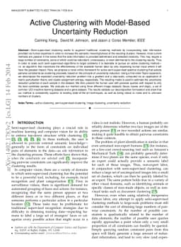 Active Clustering with Model-Based Uncertainty Reduction