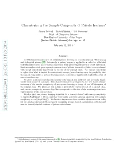 Characterizing the Sample Complexity of Private Learners