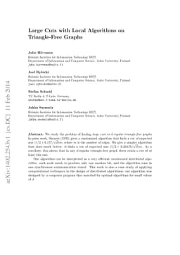 Large Cuts with Local Algorithms on Triangle-Free Graphs