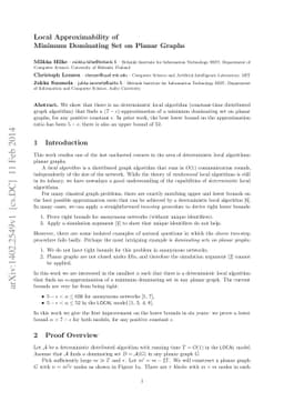 Local Approximability of Minimum Dominating Set on Planar Graphs