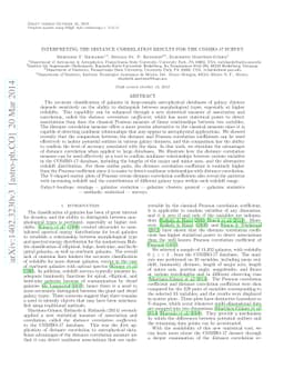 Interpreting the Distance Correlation Results for the COMBO-17 Survey
