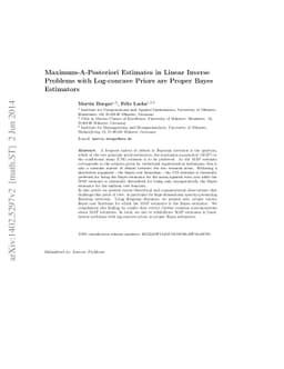 Maximum-A-Posteriori Estimates in Linear Inverse Problems with
  Log-concave Priors are Proper Bayes Estimators