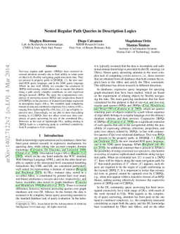 Nested Regular Path Queries in Description Logics