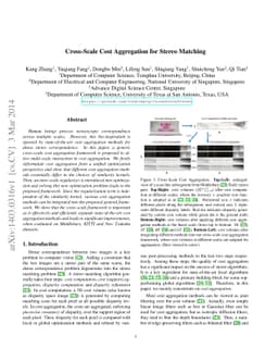 Cross-Scale Cost Aggregation for Stereo Matching