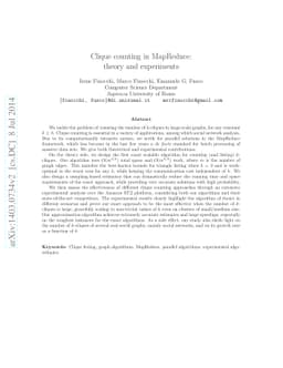 Clique counting in MapReduce: theory and experiments