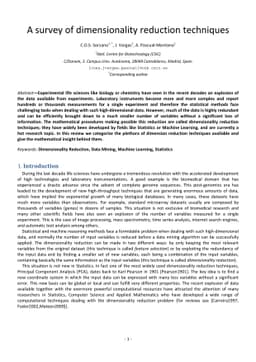 A survey of dimensionality reduction techniques