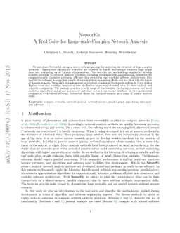 NetworKit: A Tool Suite for Large-scale Complex Network Analysis