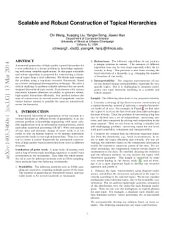 Scalable and Robust Construction of Topical Hierarchies