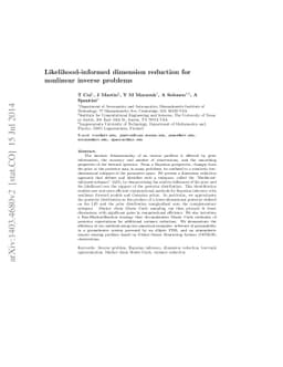 Likelihood-informed dimension reduction for nonlinear inverse problems