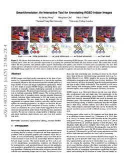 SmartAnnotator: An Interactive Tool for Annotating RGBD Indoor Images