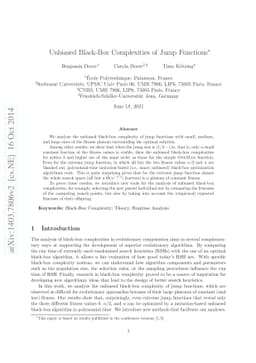 Unbiased Black-Box Complexities of Jump Functions