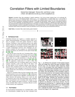 Correlation Filters with Limited Boundaries