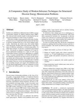 A Comparative Study of Modern Inference Techniques for Structured
  Discrete Energy Minimization Problems