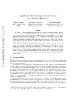 Randomized Broadcast in Radio Networks with Collision Detection