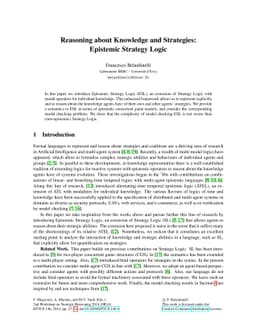 Reasoning about Knowledge and Strategies: Epistemic Strategy Logic
