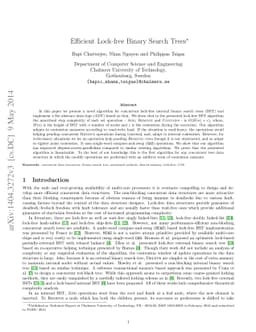Efficient Lock-free Binary Search Trees