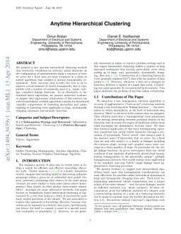 Anytime Hierarchical Clustering