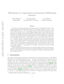 Tight Bounds on $\ell_1$ Approximation and Learning of Self-Bounding
  Functions