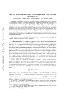 iPiano: Inertial Proximal Algorithm for Non-Convex Optimization
