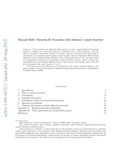 Beyond Bell's Theorem II: Scenarios with arbitrary causal structure
