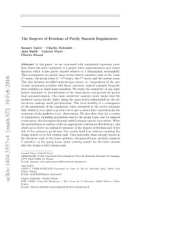 The Degrees of Freedom of Partly Smooth Regularizers