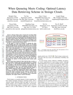 When Queueing Meets Coding: Optimal-Latency Data Retrieving Scheme in
  Storage Clouds