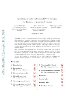 Quantum Attacks on Classical Proof Systems - The Hardness of Quantum
  Rewinding