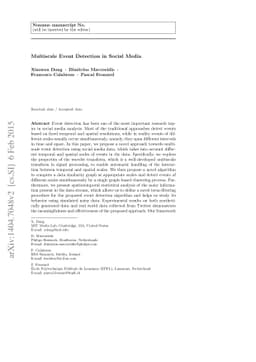 Multiscale Event Detection in Social Media