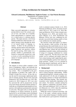 A Deep Architecture for Semantic Parsing