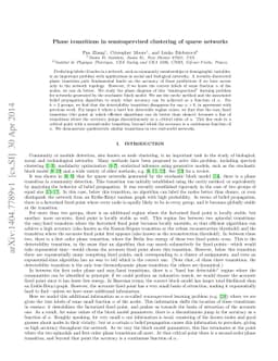 Phase transitions in semisupervised clustering of sparse networks